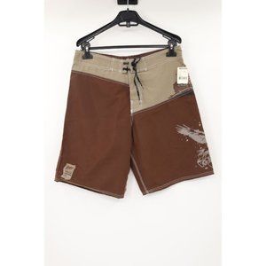 GECKO men's‎ 34 riding co hawaii short boardshorts